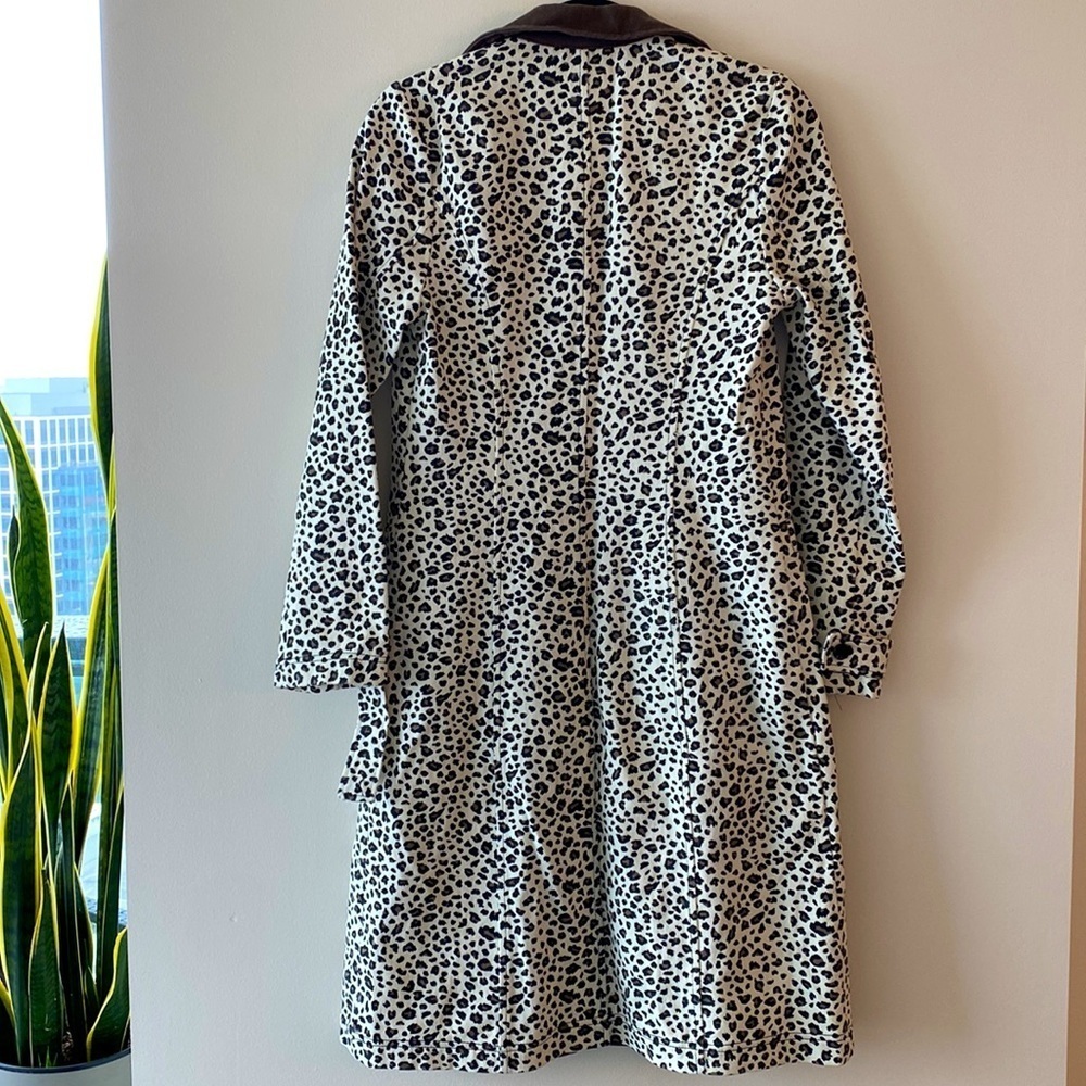 Moon River Leopard Print Window Shopping Jacket Coat - Picture 14 of 14